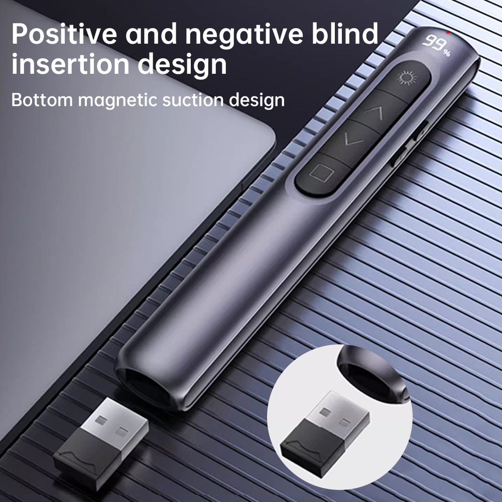Presentation Remote Laser - Kablosuz Sayfa Çevirici Şarj Edilebilir Sunum