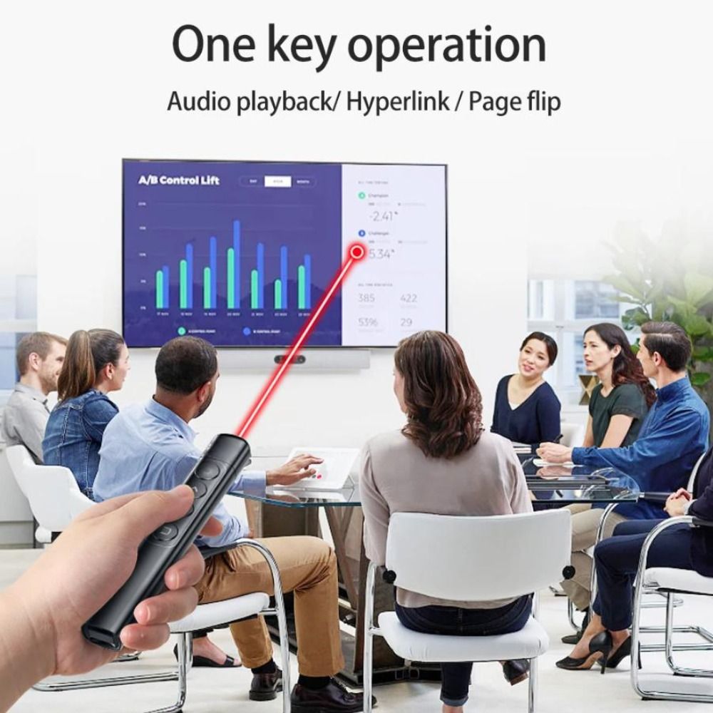 Presentation Remote Laser - 2.4GHz Kablosuz Sunum Cihazı USB Şarjlı