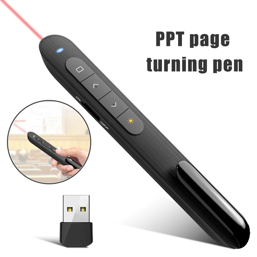 Presentation Remote Laser - Uzaktan Kumanda Çok Fonksiyonlu Çevirme Kalem