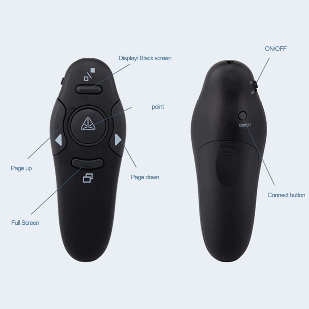 Presentation Remote Laser - 2.4GHz USB İşaretleyici Projektör PPT Powerpoint