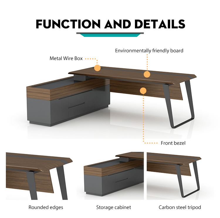 Modern Lüks Ahşap Ofis Masası  - Office Tech Design incelemesi ve fiyatı