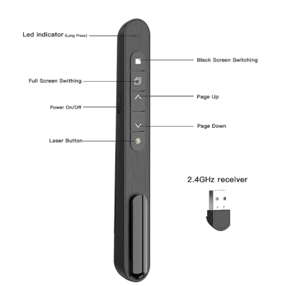 Kablosuz Sunum Cihazı Kırmızı  - Presentation Remote Laser incelemesi ve fiyatı