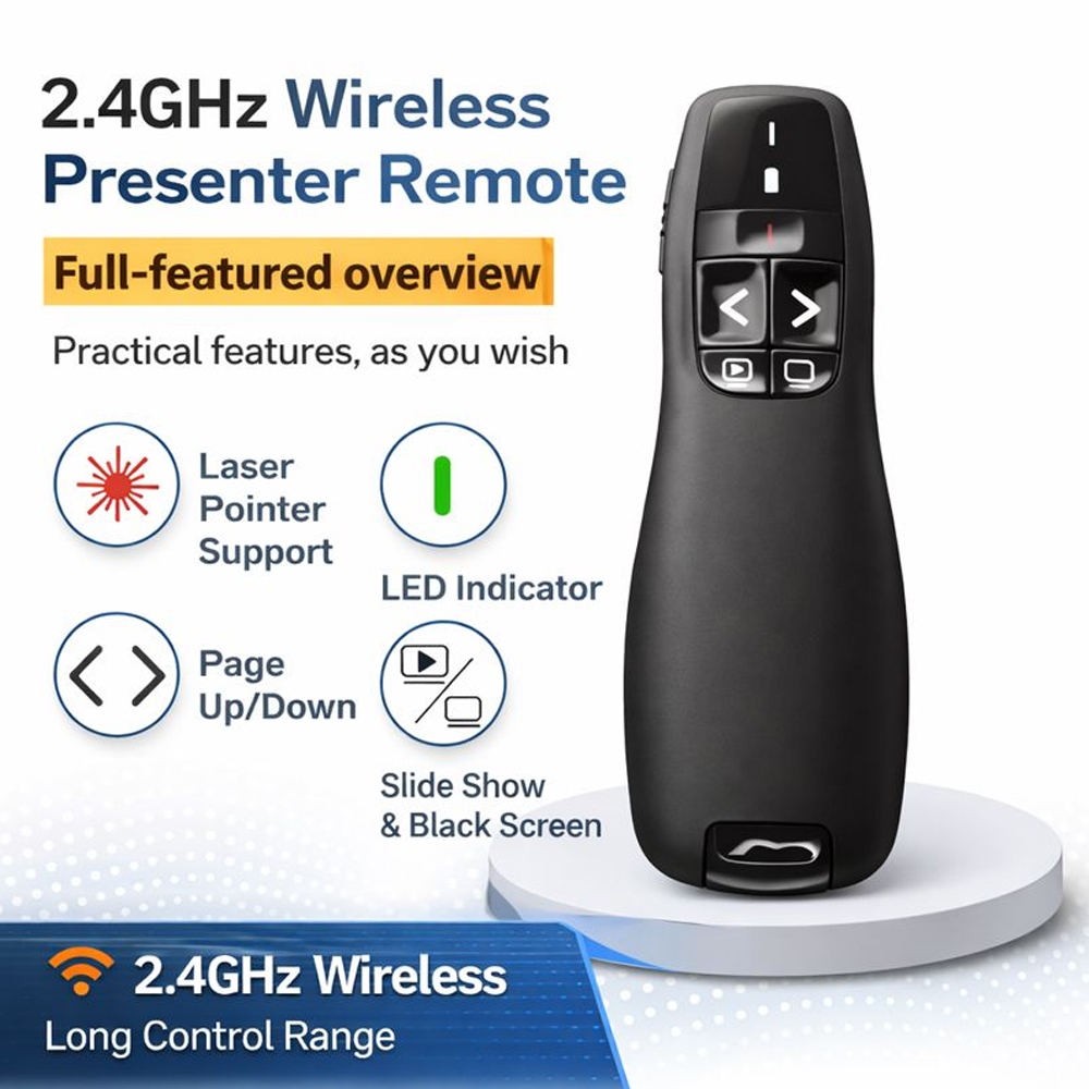 R400 2.4G Kablosuz Sunum Uzakt - Presentation Remote Laser incelemesi ve fiyatı