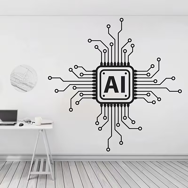 AI Teknolojisi Devre Kartı Vin - Tech Office Wallpaper incelemesi ve fiyatı